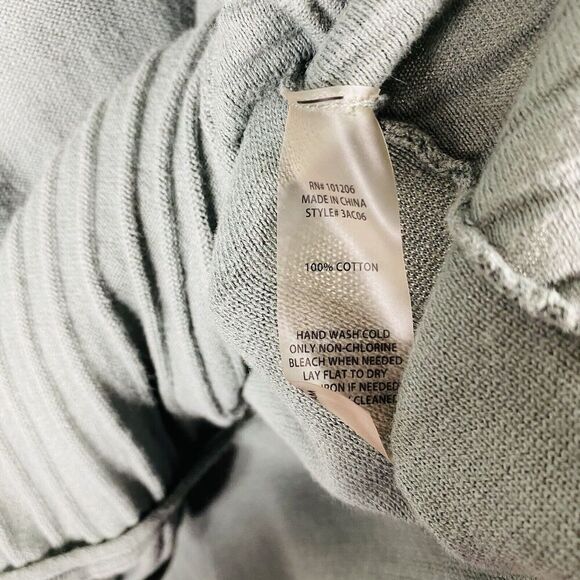 Soft Surroundings Size Petite Medium Handkerchief Hem Tunic Sweater Green Cotton - Picture 4 of 4